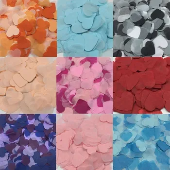 

10g/pack 2.5cm Multicolor Heart Shape Peach Confetti Tissue Paper For Wedding Table Decoration Birthday Party Decorative 62468