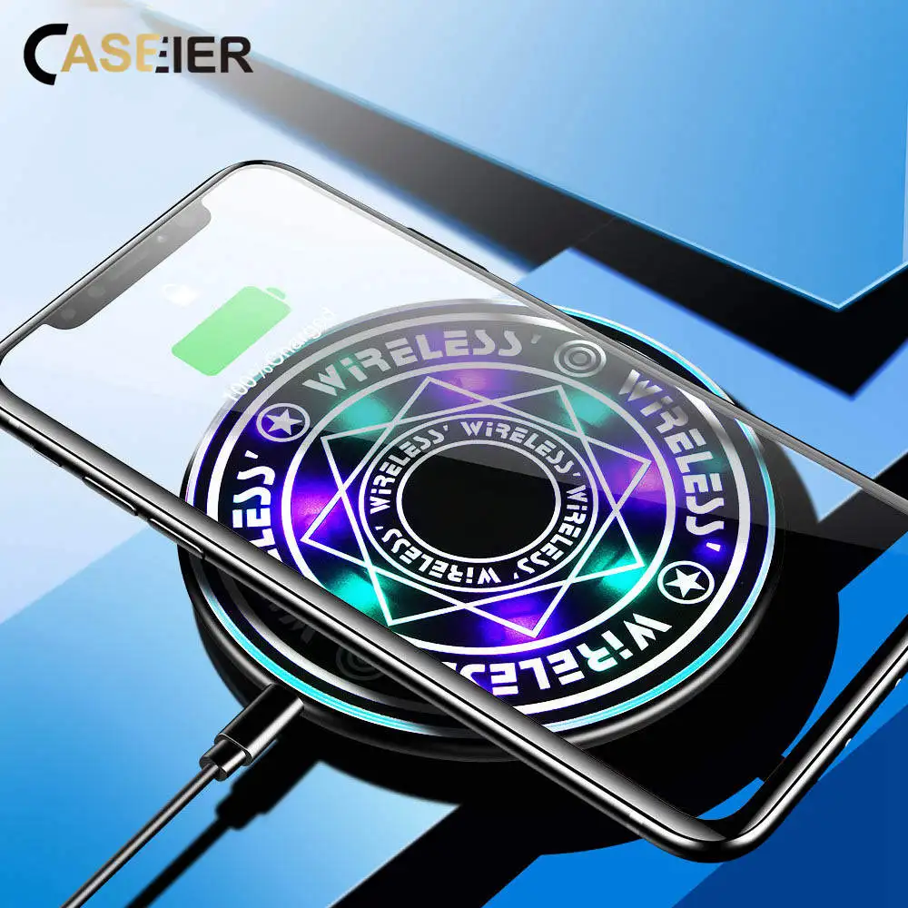 CASEIER настольное Беспроводное зарядное устройство для Samsung Galaxy S10 Plus S10E Быстрое