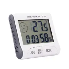 2 in 1 Electronic Thermometer LCD Digital Temperature Tester Wireless Multifunctional Thermometer Hygrometer Humidity Outdoor