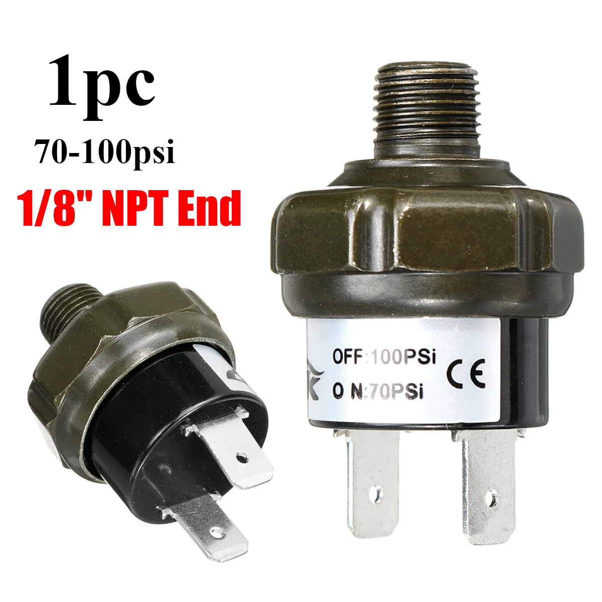 

New Valves Switch Air Compressor Pressure Control Switch Valve Heavy Duty 70 90 100 120 150 180PSI