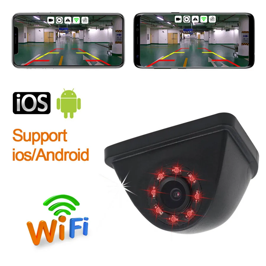 

New WIFI Side View Camera Infrared Night Vision 720P HD For Car Side View Blind Zone