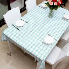 Mantel Table Cloth Green Plaid Geometric Disposable Wipe Check Tablecloth For Ninjago Party Outdoor Picnic Table Cover