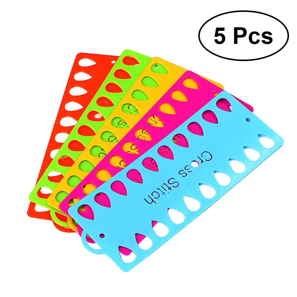

5PCS Floss Organizer Embroidery Thread Project Card Cross Stitch Storage Tool Thread Holder for Needlework Haberdashery