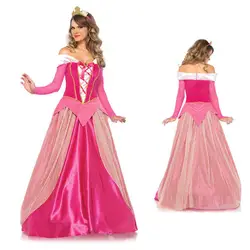 Хэллоуин Рапунцель принцессы Авроры Необычные платья Взрослый Для женщин Story Tales Розовая Принцесса queen маскарадный костюм