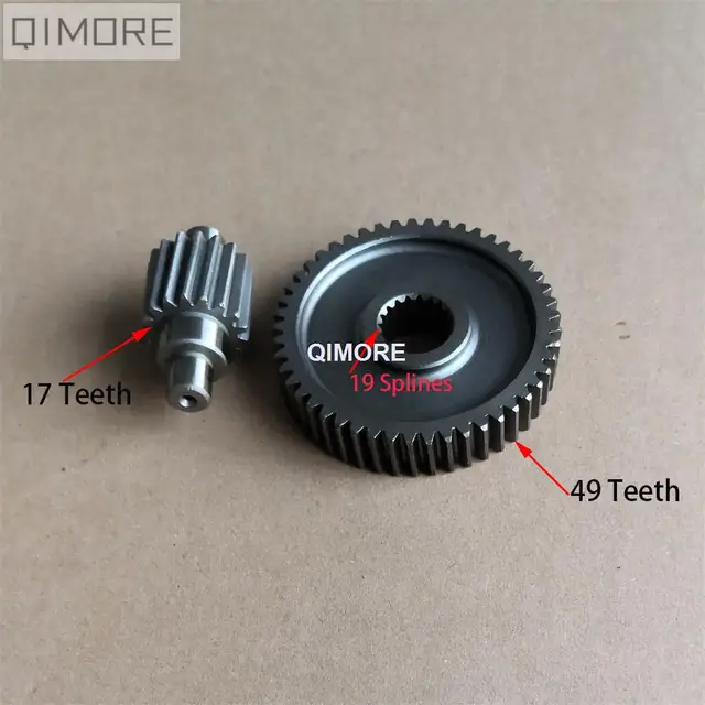 Performance transmission gear set 17 49T for 4 stroke Scooter Moped ATV 139QMB GY6 50 60 80 cc