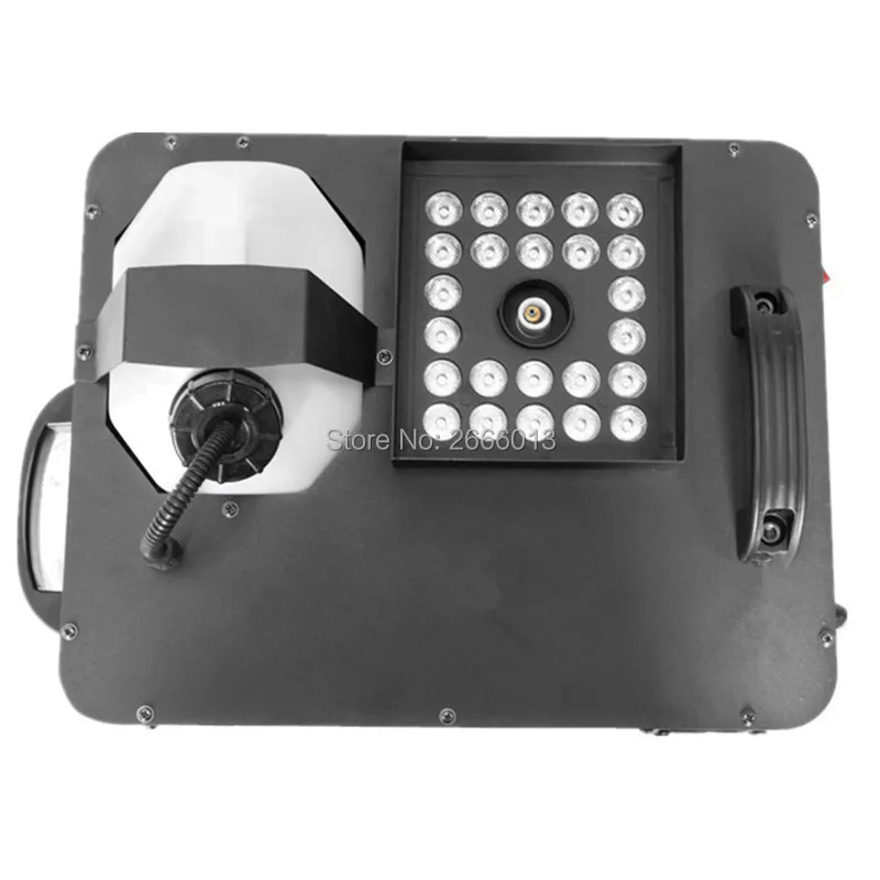 Беспроводной пульт дистанционного управления+ DMX512 управление 1500 Вт светодиодный противотуманный аппарат с 24X9 Вт RGB 3в1 светодиодный фонарь, DJ Бар 1500 Вт вертикальный Fogger дымовая машина