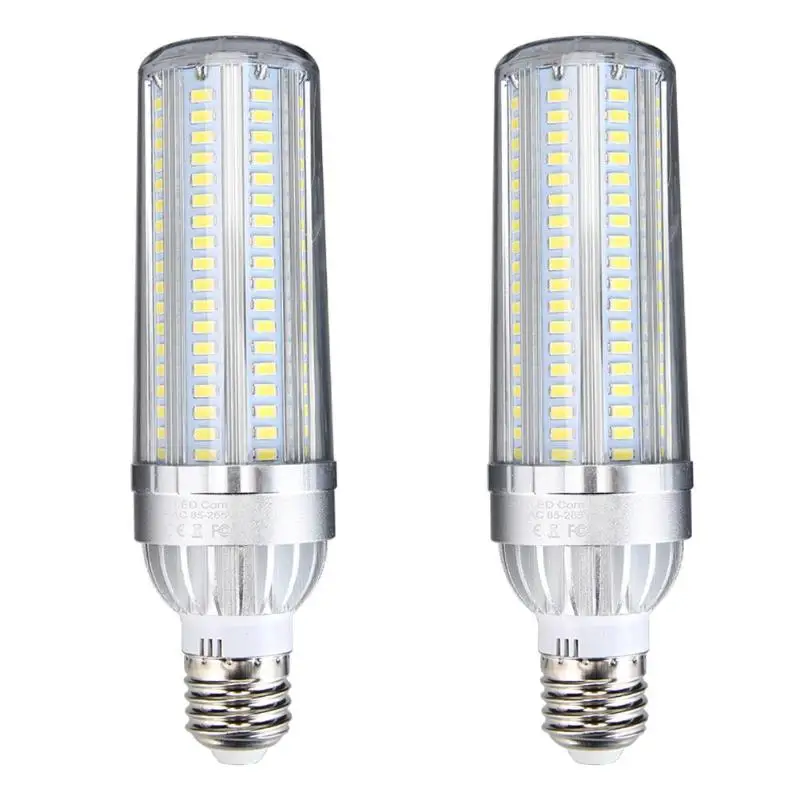 

High Power E26 E27 LED Corn Lamp 50W 110V 220V LED Corn Bulb Light Aluminum Fan Cooling No Flicker Light for Home