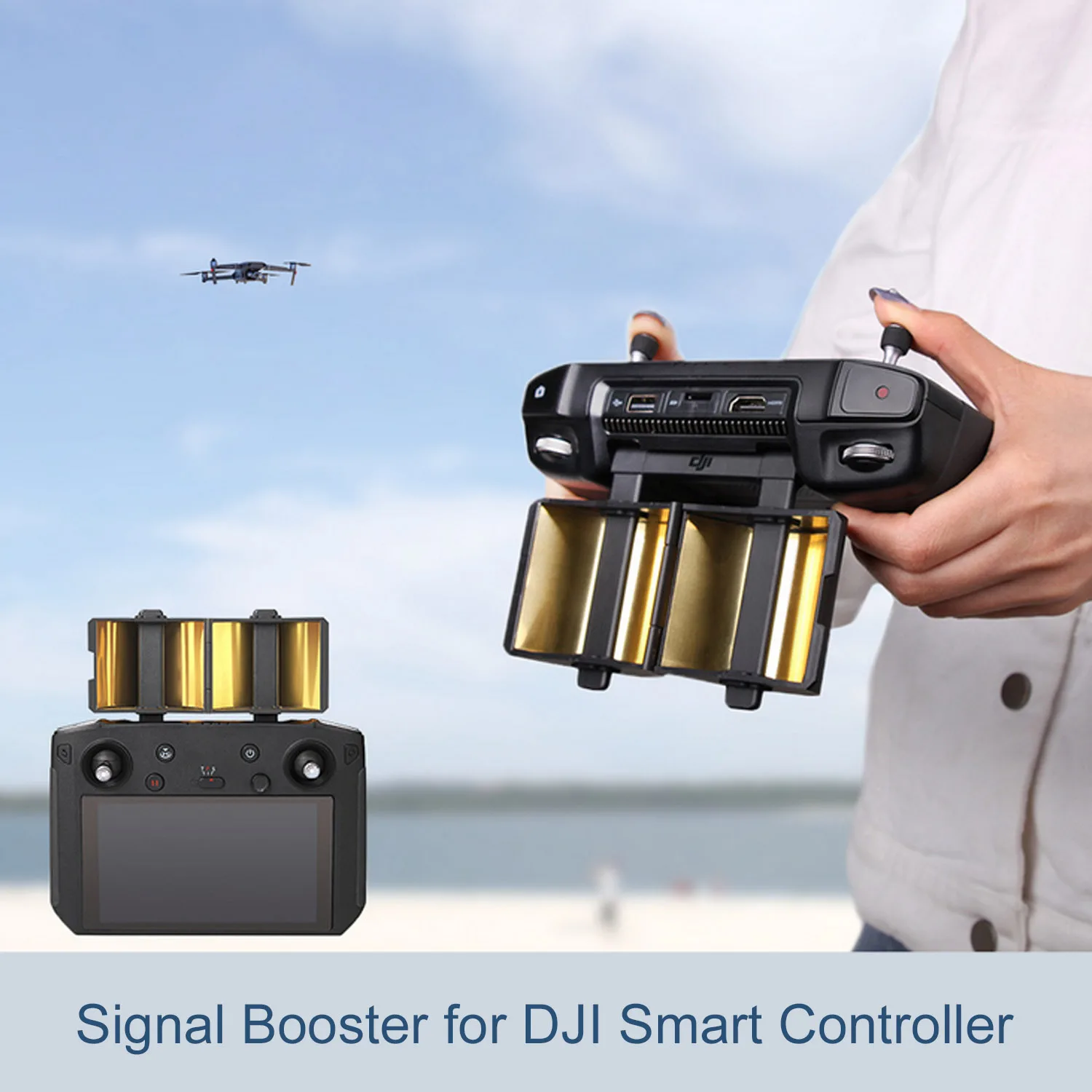 

SUNNYLIFE Portable Foldable Antenna Signal Booster Extender Amplifier for DJI MAVIC 2 Mavic2 Drone Smart Remote Controller