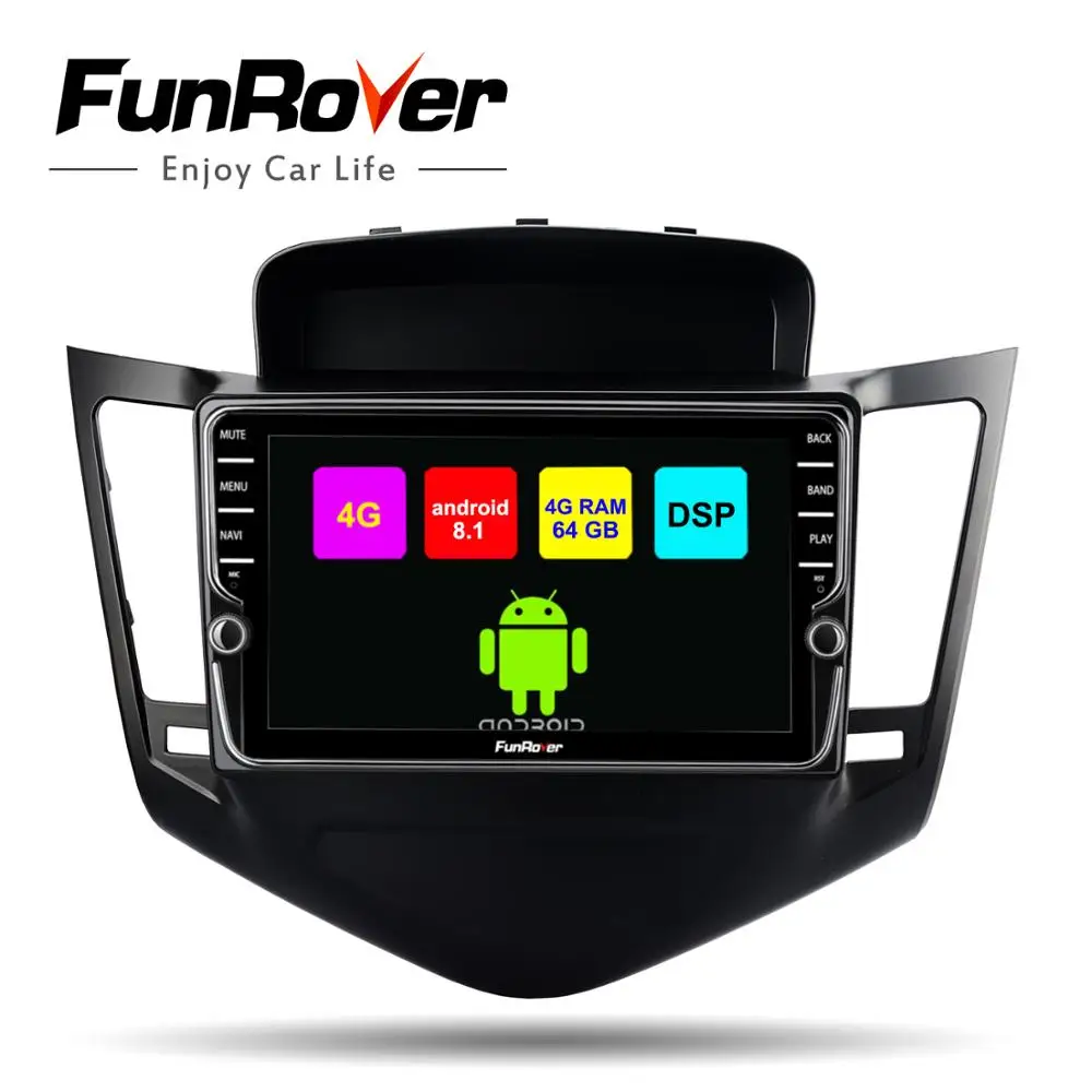 

Funrover android octa core 8.1 2 din car dvd multimedia player For Chevrolet Cruze 2009-2013 car radio gps navigation DSP 4G SIM