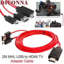 Micro-USB MHL к HDMI 1080 P HDTV AV кабель адаптер для Android телефоны samsung