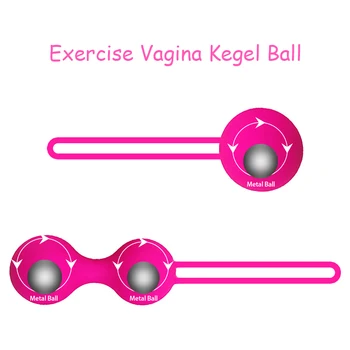 1 Set Safe Silicone Kegel Balls Vaginal Ball Geisha Ball Vaginal Tighten Exercise Machine Beads Sex Toys for Women Ben Wa Balls 3