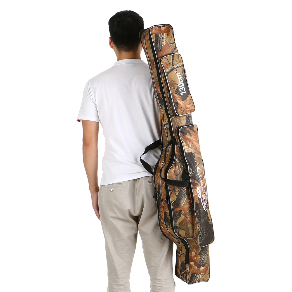 

Portable Outdoor Fishing Bags 130cm Shockproof Fishing Tackle Bag Fishing Rod and Reel Carry Bag Pole Storage Case Pesca