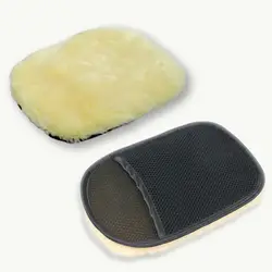 1 шт.. искусственная шерсть перчатка для чистки автомобиля стиральная Чистка автомобиля уход супер мягкая перчатка инструмент