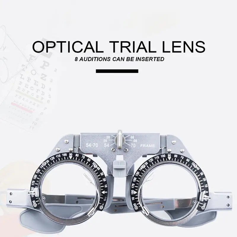 Высокое качество Оптическая оптометрия оптальмологическая Регулируемая пробная рамка оптическая пробная линза рамка PD 54-70 мм чистый титан оптическая