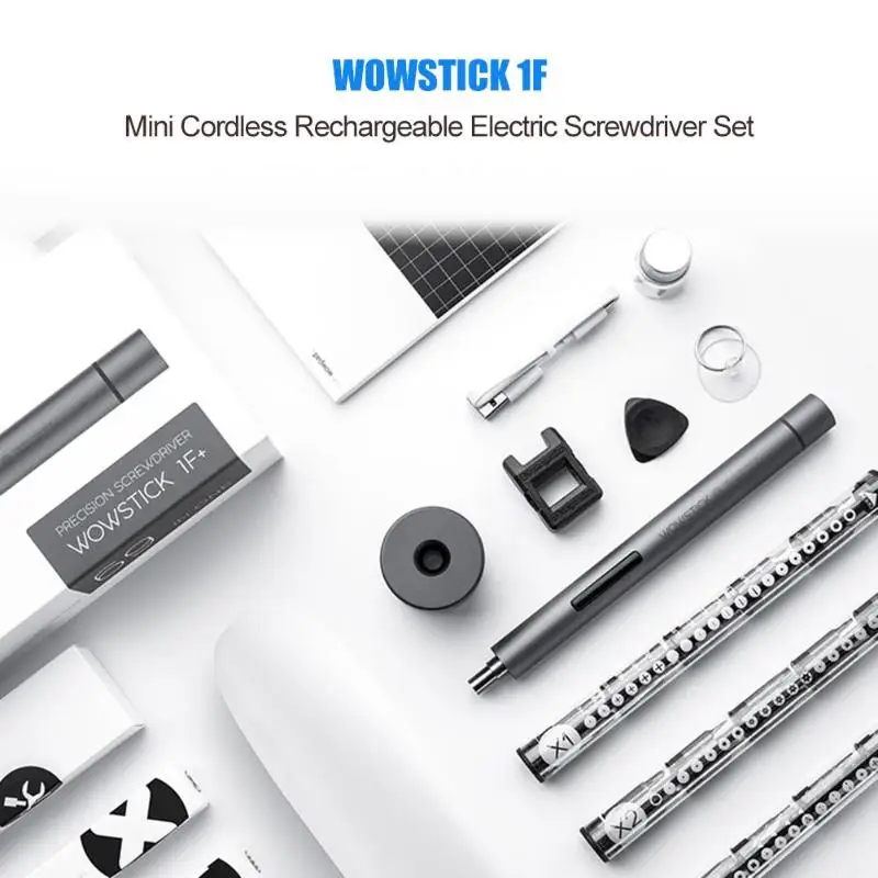 Wowstick 1F+ Mini S2 сплав аккумуляторная беспроводная перезаряжаемая литиевая технология электрическая отвертка инструмент дропшиппинг