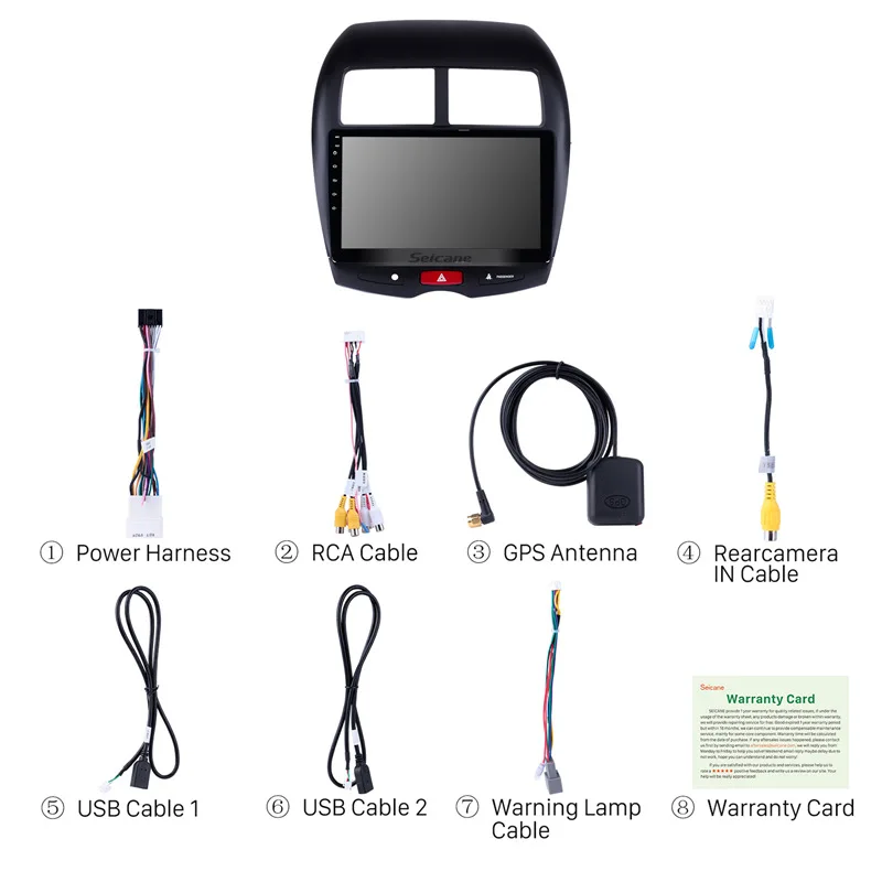 Seicane gps навигатор Android 8 1 для CITROEN C4 2010 2011 2012 2013 2014 2015 Mitsubishi ASX радио блок