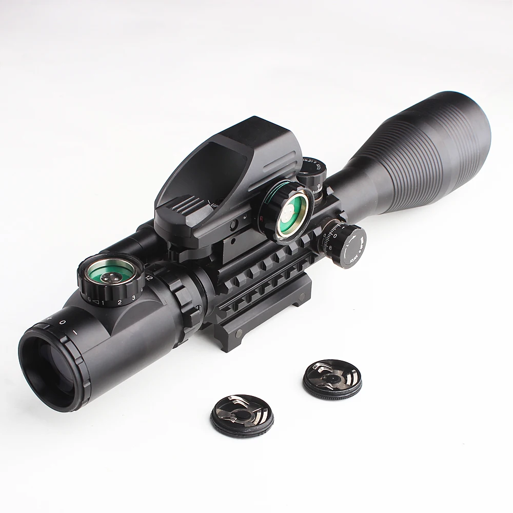 Прицел пистолет зеленый красный оптика точка 4 12X50EG Airsofts голографический Riflescope