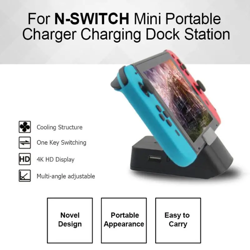 HDMI зарядная док станция регулируемый кронштейн база для Nintend Switch Host|Зарядные