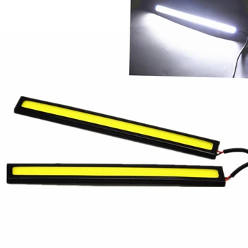 

2x 12V 17cm Waterproof Car LED COB DRL Driving Daytime Running Light Fog Lamp 12V DC high quality External Lights free shipping