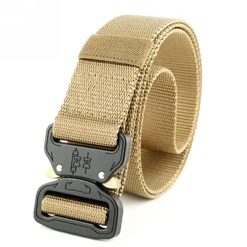 

Army Tactical Belt Military Equipment Men Thicken Metal Buckle Sturdy Nylon Belt Combat Belts cinto masculino lona #1111