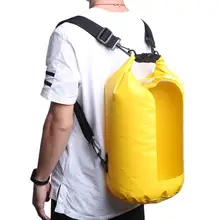 20л речной треккинг сумки карамельный цвет прозрачное окно водонепроницаемый мешок Спорт на открытом воздухе ПВХ Дрифт рюкзак