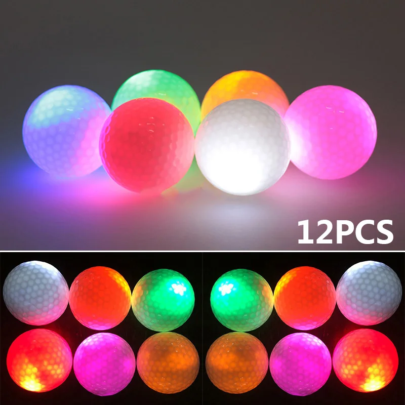 

Flashing Glowing LED Electronic Golf Ball For Night Golfing Gift 42mm Diameter