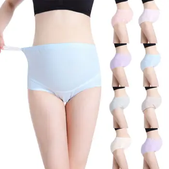 

100% Cotton Women Girls Pregnant Panties High Waist Briefs Maternity Panties Underwear Intimates Knickers Gift Clothes Wholesale