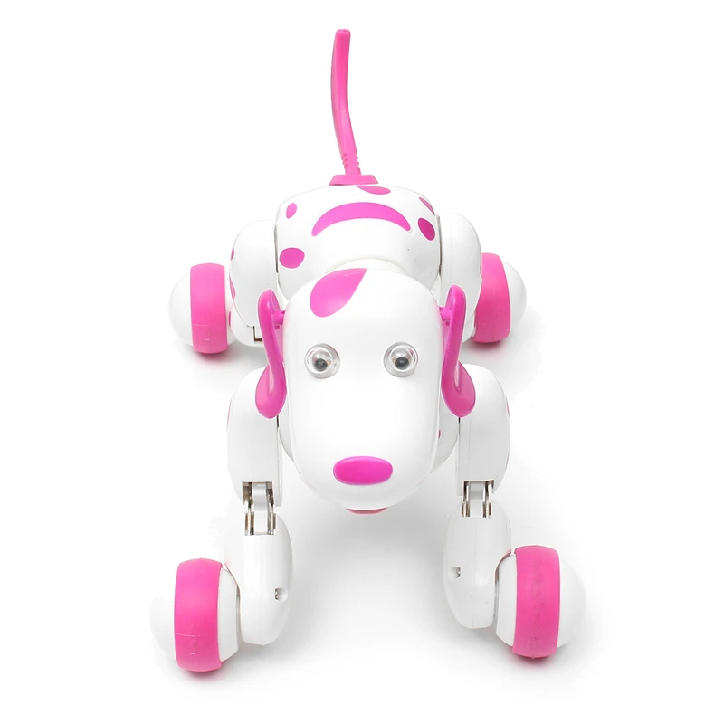 Domibot 2,4G RC умный танец прогулки дистанционное управление робот собака электронный Pet RC робот розовый