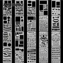 Креативная картина шаблон А6 размер ручной счет DIY альбом тема кружева чертеж линейки доска трафарет украшения инструменты