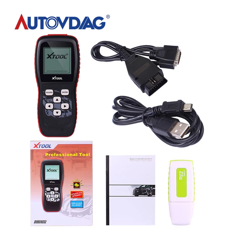 Сканер OBD2 XTOOL VAG401 OBDII v401 считыватель кодов двигателя ABS SRS диагностический