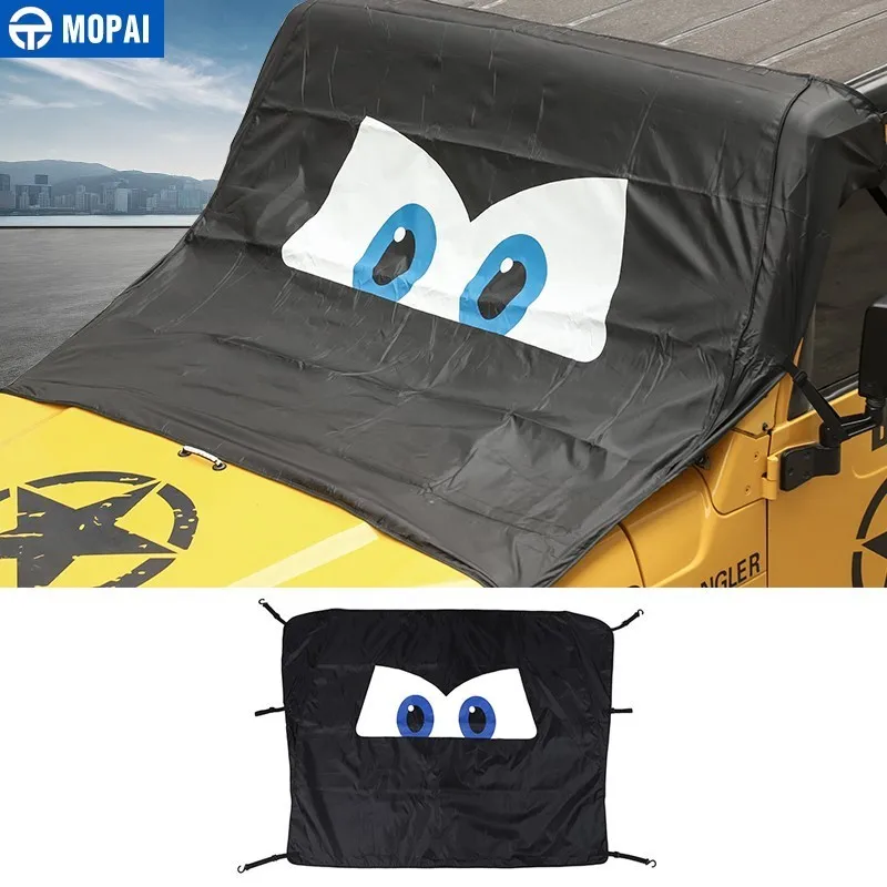 MOPAI Windshield Sunshades for Jeep Wrangler 1997 2018 Car Front Window