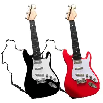 

Simulation Dual Mode Electric Guitar Induction with Shoulder Strap Educational Toys Music Instruments Party Favor for Kids