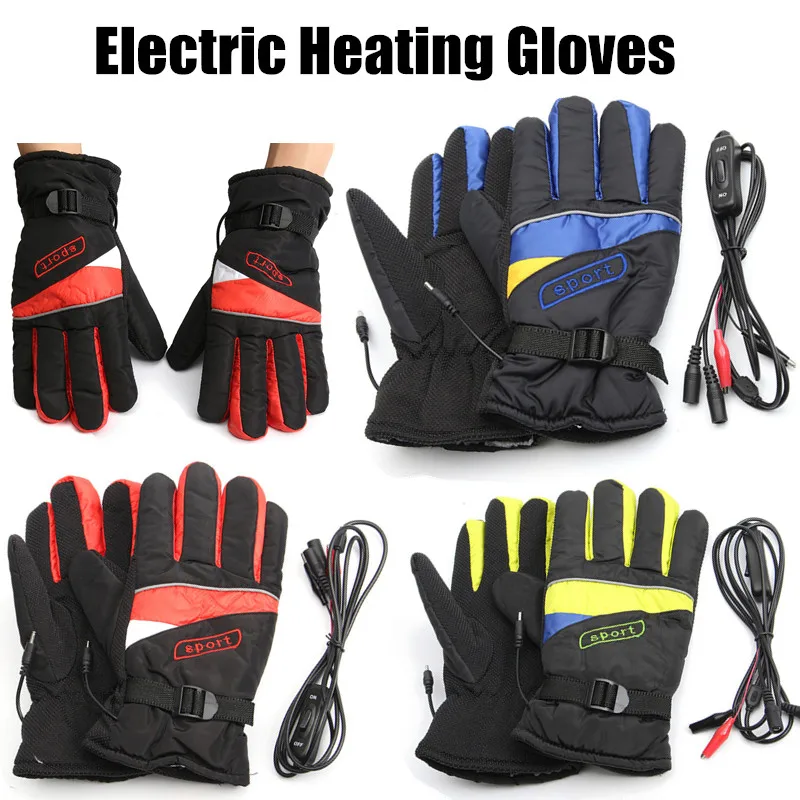

Protective Waterproof Electric Heating Gloves Motorbike Bicycle Winter Warmer Gloves Outdoor Ski Li-ion Battery Gloves