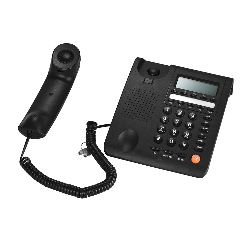 Настольный телефон с проводом стационарный телефон ЖК-дисплей для дома домашний колл-центр офис компания отель