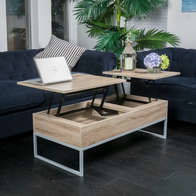 Ditmar Natural Brown Wood Lift Top Storage Coffee Table In Ditmar Natural Brown Wood Lift Top Storage Coffee Table