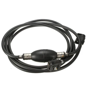 

315cm Black Fuel Line Hose Boat Outboard Engine Petrol Tank Connectors Kit For Yamaha