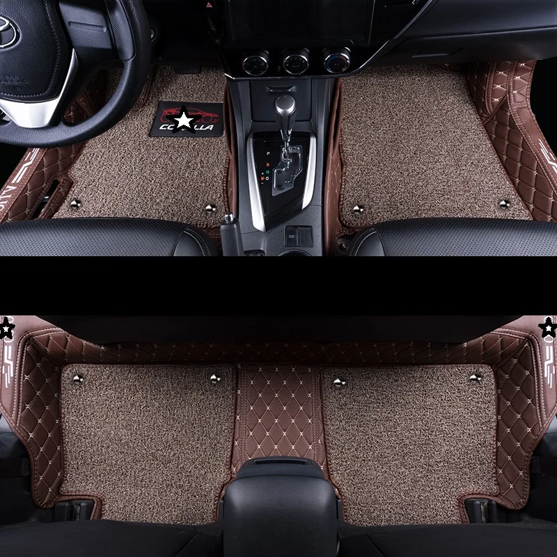 

Accessory Decoration Modification Auto Protector Decorative Styling Mouldings Automovil Carpet Car Floor Mats FOR Toyota Corolla