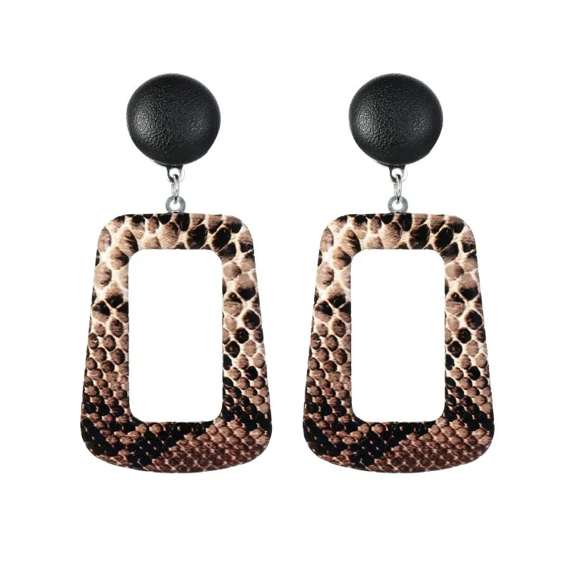 

Drop Earrings for Women Kolczyki Punk Vintage Oversize Statement Earrings Snake Skin Party Jewelry Oorbellen Dropshipping