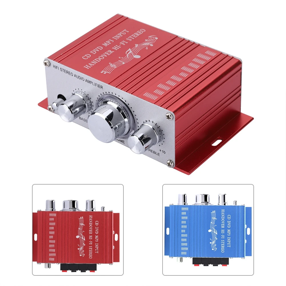 

brand new Mini Digital Amplifier Car Auto Amplifier Hifi Audio Amplifiers Music CD DVD MP3 FM Player 2colors