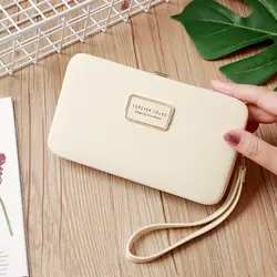 Корейская версия Multi-function Fashion lunch box Wallet Кошелек-клатч на молнии сумка женская бумажник, удлиненный кошелек