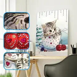 Azqsd специальные Форма Бриллиантовая мозаика с животным комплект мультфильм 5d Алмазная мозаика частичное Стразы для вышивки изображение