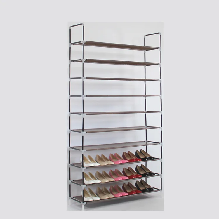 

Europe Large-capacity Multi-layer Simple Assembly 10 Layer Home Storage Shoe Organizers Cabinet Rack For 50 Pairs Of Shoes