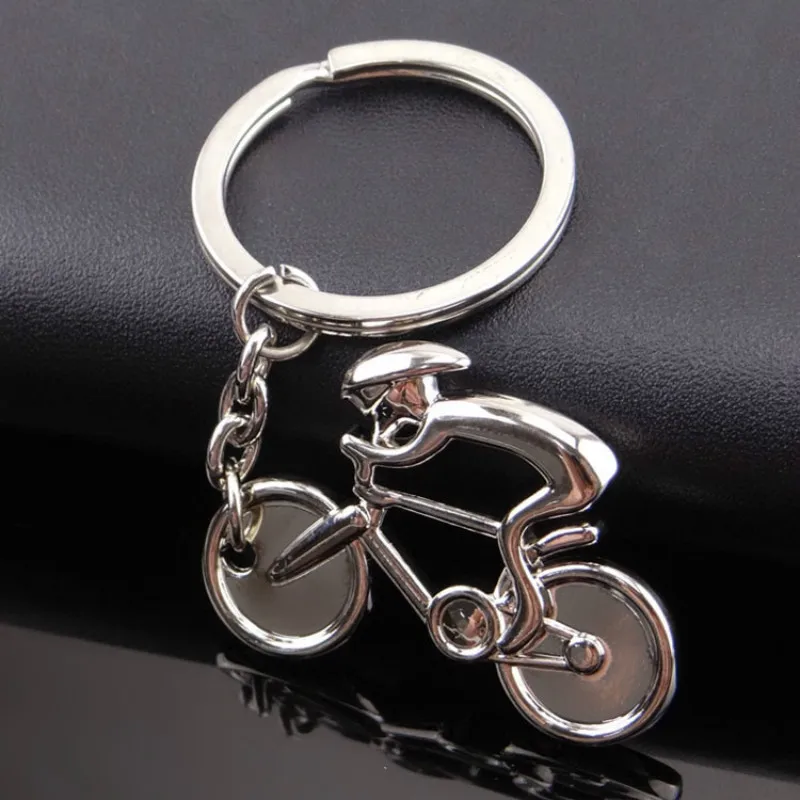 

SPINNER Metal Sporty Casual Man Road Bicycle Figure keychain keyring Souvenirs Creative for Bike Cycling Lover Biker