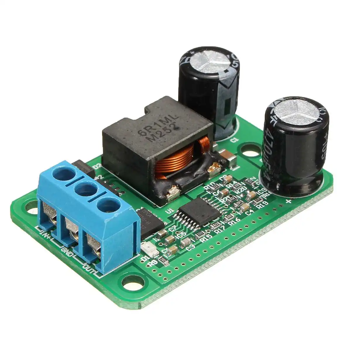 

CLAITE 1pc 24V/12V To 5V/5A DC-DC Step Down Power Supply Converter Buck Module 9V to 35V 25W