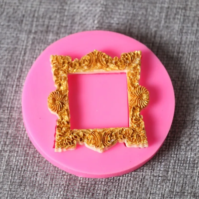 DIY Форма для фото рамки Жидкая силиконовая декоративная форма Кондитерские