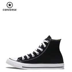 CONVERSE all star Chuck Taylor унисекс обувь для скейтбординга с высоким берцем анти-скользкие легкие на шнуровке плоские кроссовки #101009