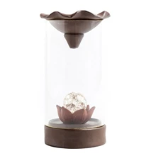 CNIM Горячая креативная электронная горелка для благовоний с обратным потоком домашний Декор светодиодный светящийся шарик лампа курильница дым водопад Держатель используется в хо