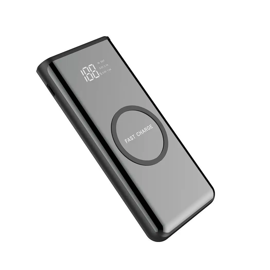 Wireless 10000mAh charging Power Bank External Battery Portable Mobile Backup Powerbank Charger for Android