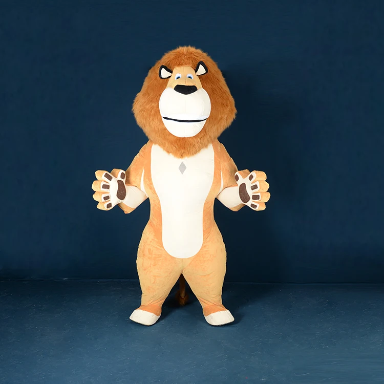 

Madagascar lion Inflatable Outdoor Toys Giant Adult Dress UP Clothes Christmas Halloween Party Decoration