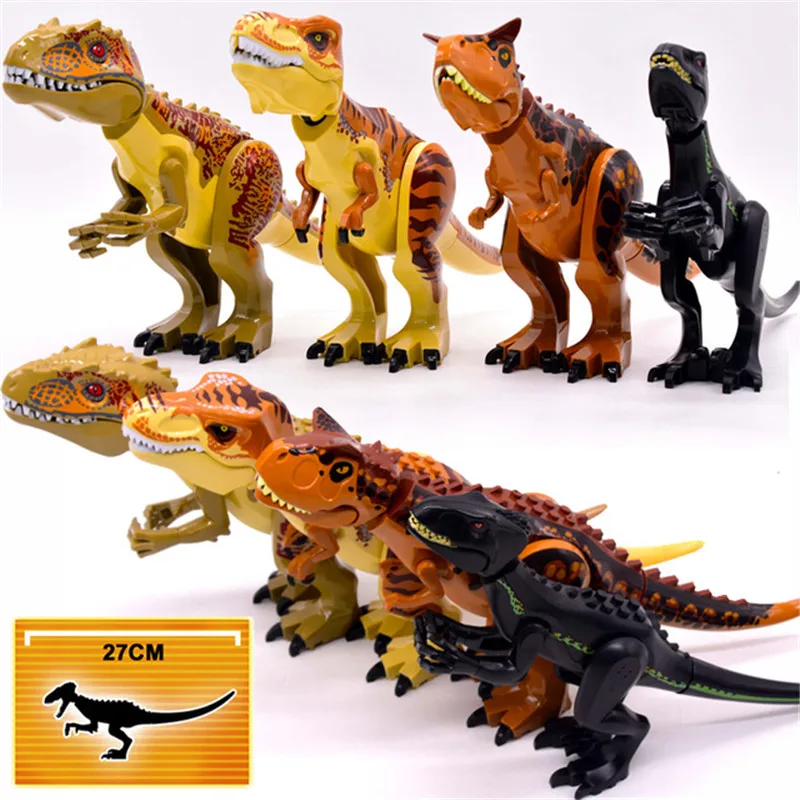 Динозавр Велоцираптор тираннозавр рекс Building Block модель фигуры кирпичные для детей для взрослых Динозавр коллекция Рождественский подарок
